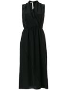 Vince Wrap Front Detail Dress - Black