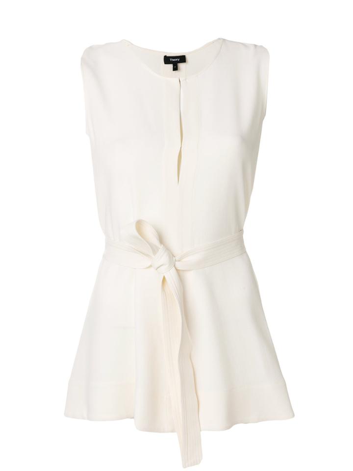 Theory Waist-tied Blouse - Nude & Neutrals