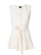 Theory Waist-tied Blouse - Nude & Neutrals
