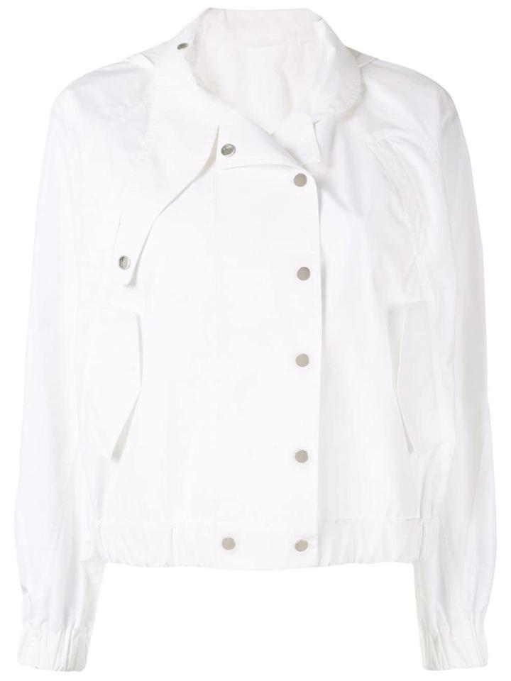 Nehera Asymmetric Shirt Jacket - White