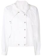 Nehera Asymmetric Shirt Jacket - White