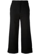 Pt01 Wide Leg Cropped Trousers - Blue