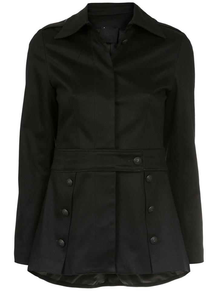 Andrea Bogosian Button Detail Coat - Black