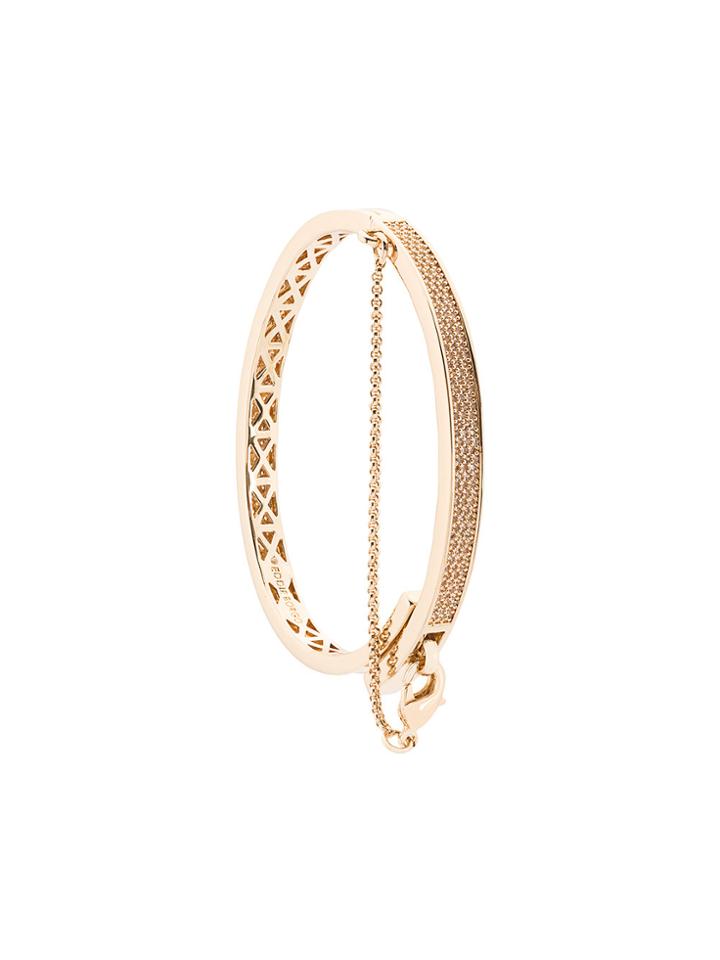 Eddie Borgo Extra Thin Safety Chain Bracelet - Metallic