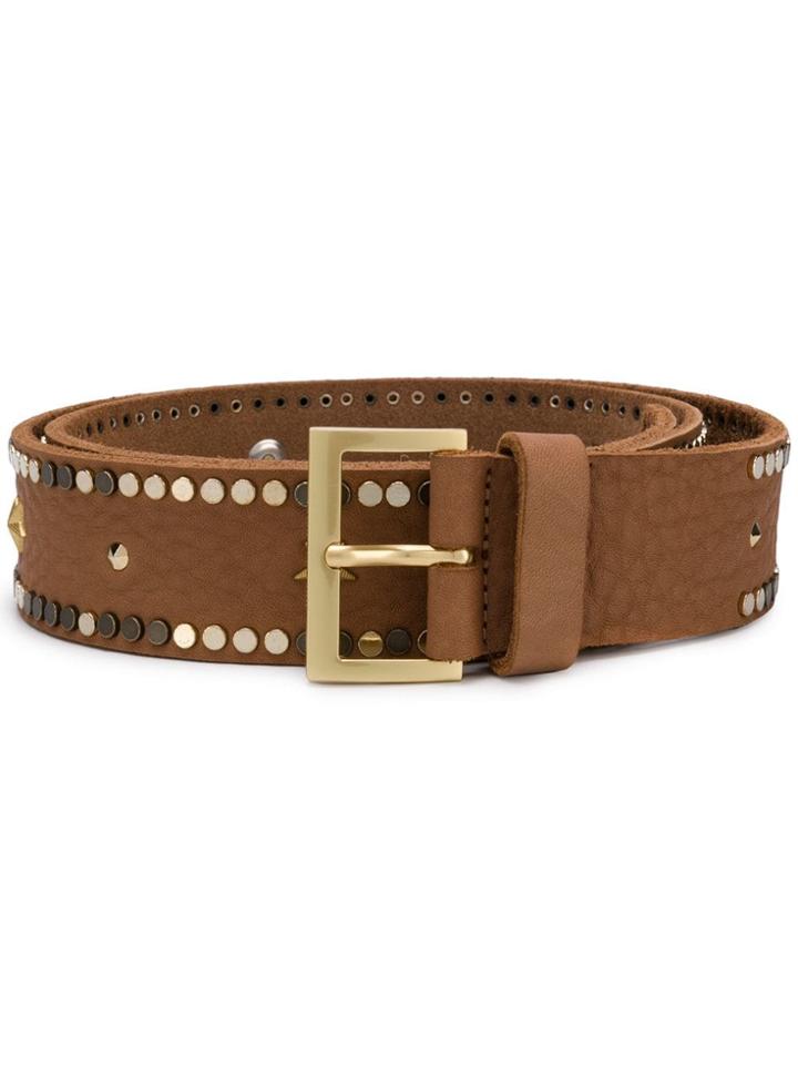 Zadig & Voltaire Studded Belt - Neutrals