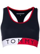 Tommy Hilfiger Printed Logo Cropped Top - Blue