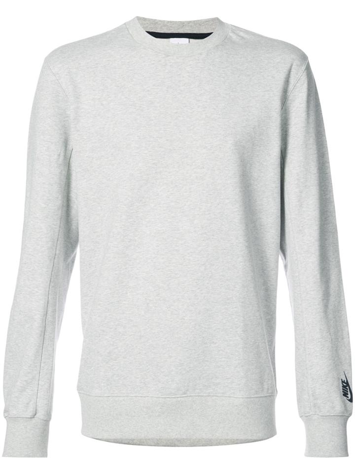 Nike Nikelab Logo Sleeve Sweatshirt - Grey