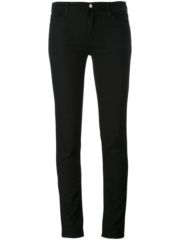 Armani Jeans - Skinny Jeans - Women - Cotton/polyamide/spandex/elastane - 32, Black, Cotton/polyamide/spandex/elastane