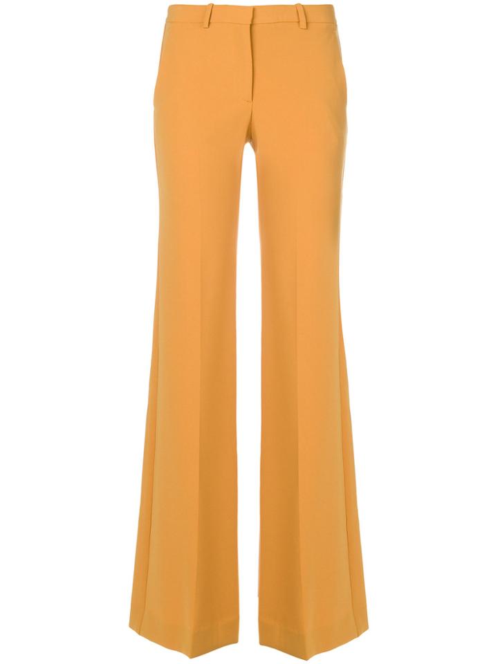 Theory Wide-leg Trousers - Yellow & Orange