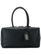 Tom Ford Zip Up Tote Bag, Women's, Black, Calf Leather/sheep Skin/shearling/brass
