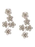 Jennifer Behr Floral Embellished Earrings - White