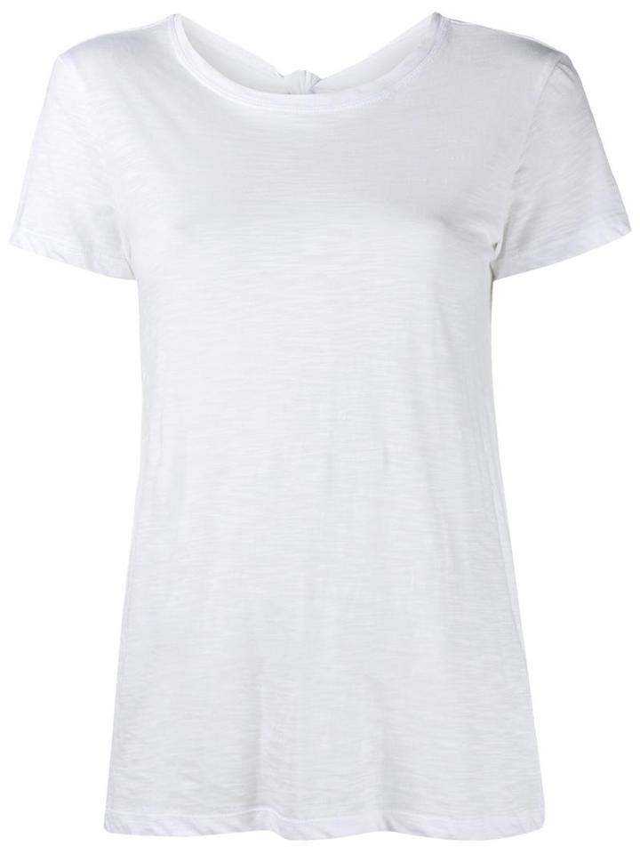 Proenza Schouler Tied Back T-shirt, Women's, Size: Small, White, Cotton