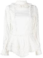 See By Chloé Embroidered Trim Shirt - Neutrals