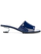 Nicole Saldaña Sculpted Heel Mules - Blue