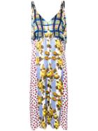 Marni Contrast Print Dress - Multicolour