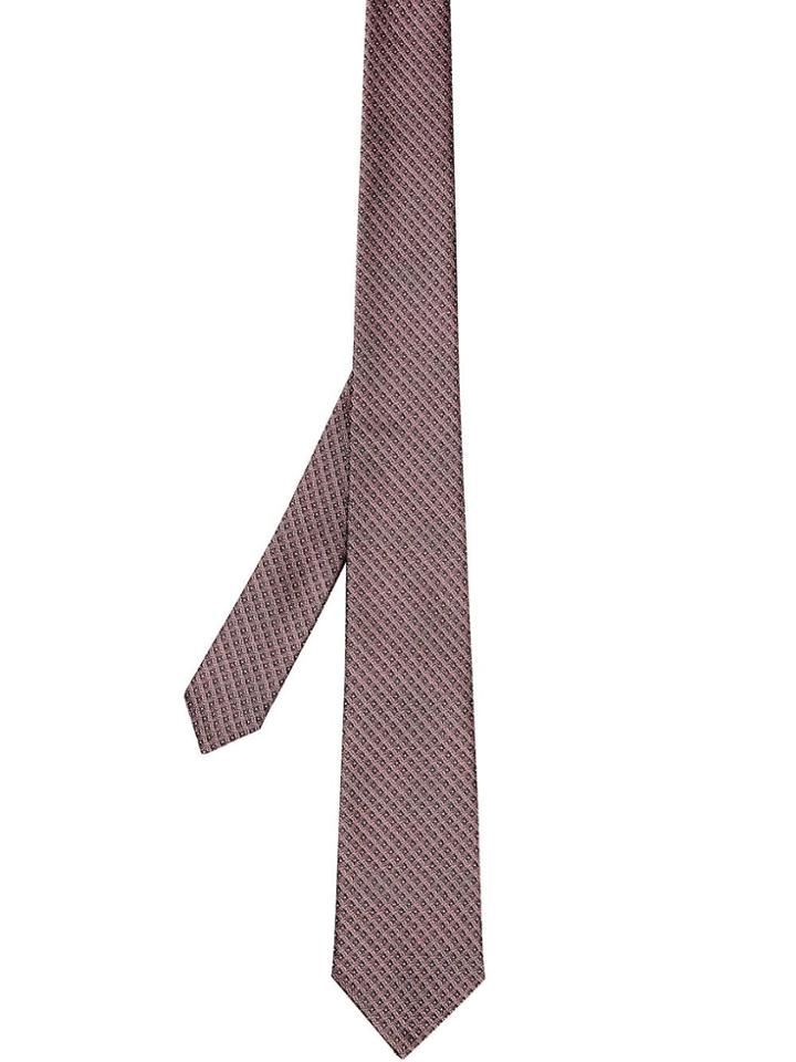 Burberry Classic Cut Micro Dot Silk Jacquard Tie - Pink
