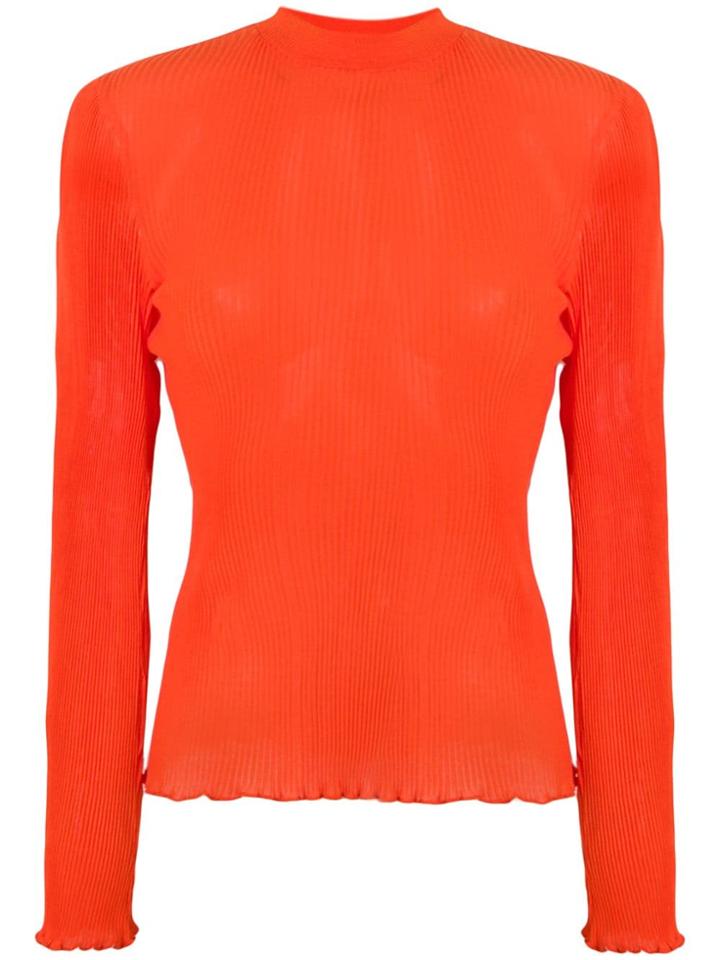 Études Telegramme Pleats T-shirt - Yellow & Orange