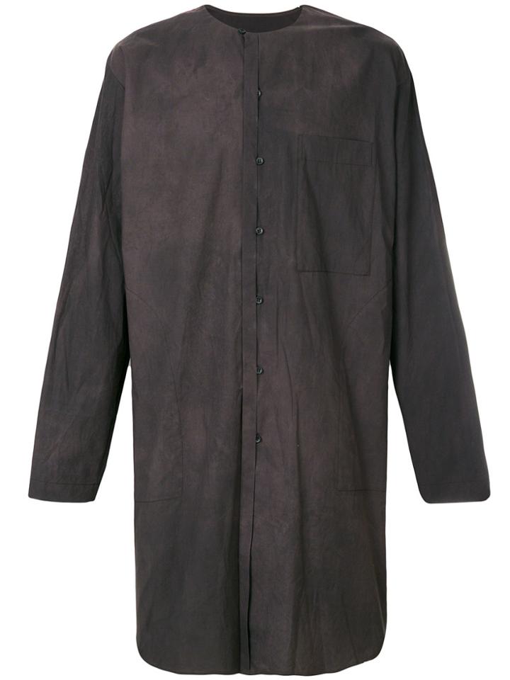 Uma Wang Oversized Long Shirt - Brown