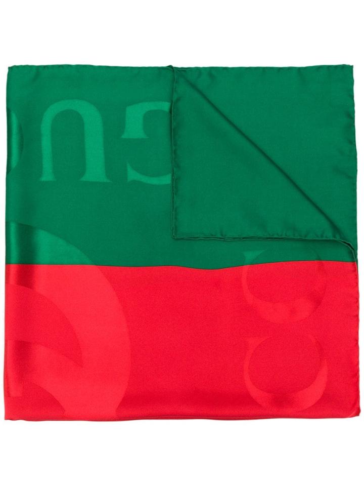 Gucci Logo Scarf - Red