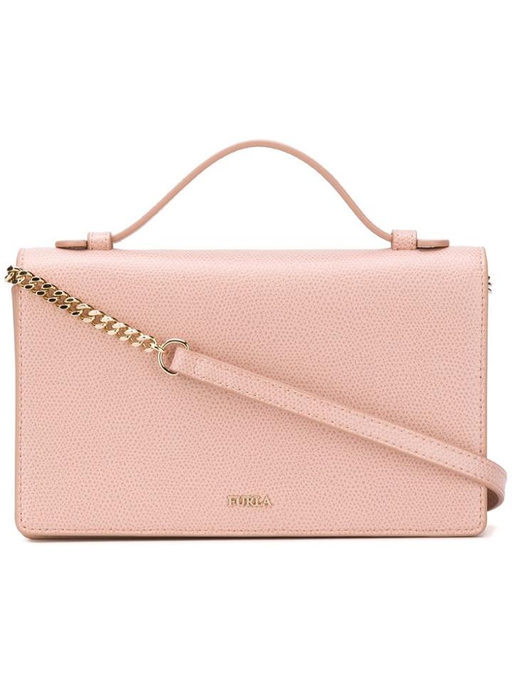 Furla Foldover Top Bag - Neutrals