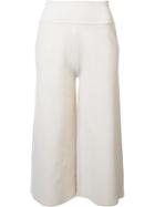 Victor Alfaro Jersey Knit Gaucho Pants, Women's, Size: 2, White, Nylon/polyester/spandex/elastane/viscose