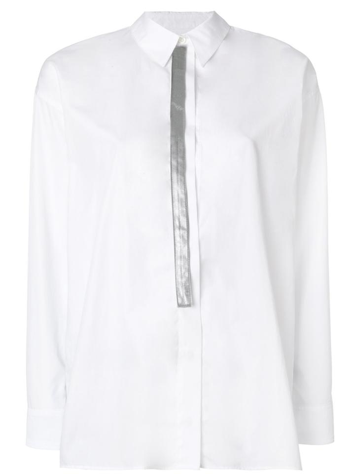 Paco Rabanne Oversized Embellished Shirt - White