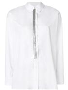 Paco Rabanne Oversized Embellished Shirt - White