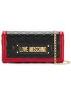 Love Moschino Foldover Logo Wallet - Black