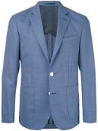 Hardy Amies Hopsack Blazer - Blue