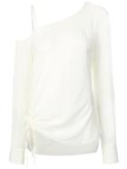 Pinko Asymmetric Neckline Blouse - White