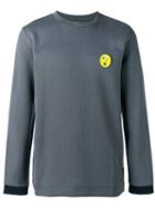 Fendi - Embroidered Sweatshirt - Men - Cotton/polyamide/polyester/wool - 46, Grey, Cotton/polyamide/polyester/wool