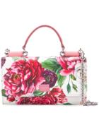 Dolce & Gabbana Peonie Printed Mini Bag - White