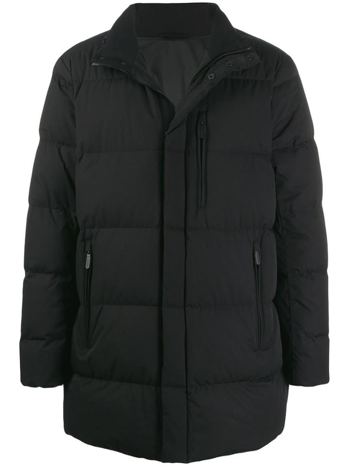 Emporio Armani Shell Puffer Coat - Black