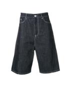 Kenzo Denim Flared Shorts - Blue