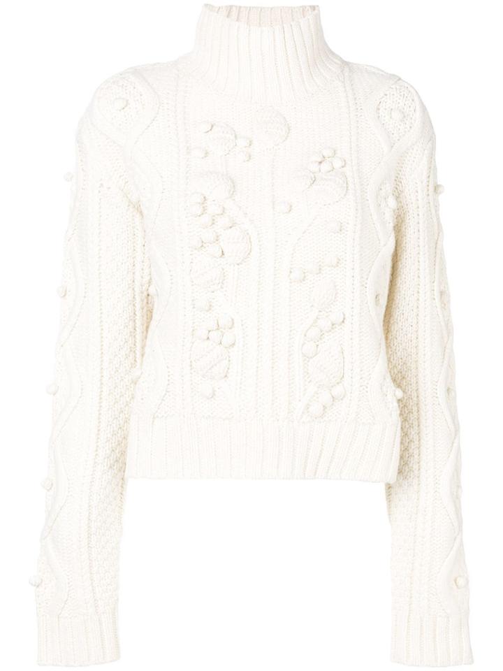 Joseph Cable Knit Jumper - White