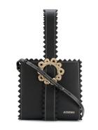 Jacquemus Black Le Sac Gitan Zigzag Leather Tote Bag