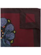 Paul Smith - Rabbit Print Pocket Square - Men - Silk - One Size, Red, Silk
