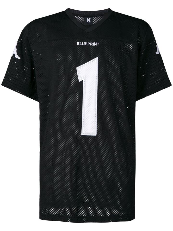 Kappa American Football Style Top - Black