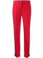 Giorgio Armani Cady Viscose Silk Trousers - Red