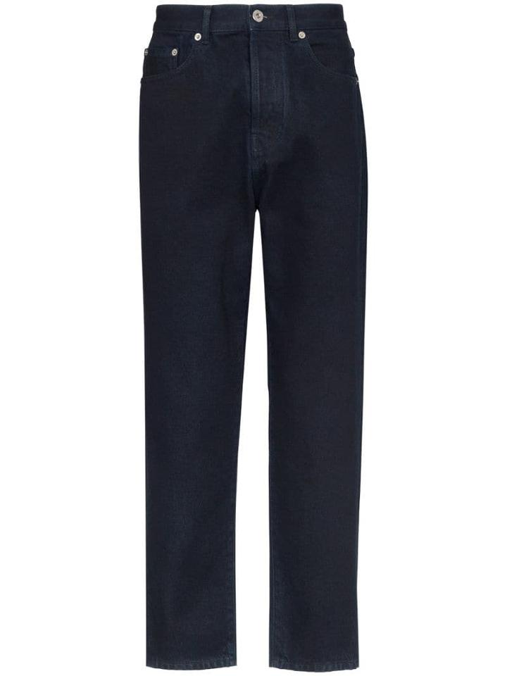 Valentino Vlogo Straight-leg Jeans - Blue