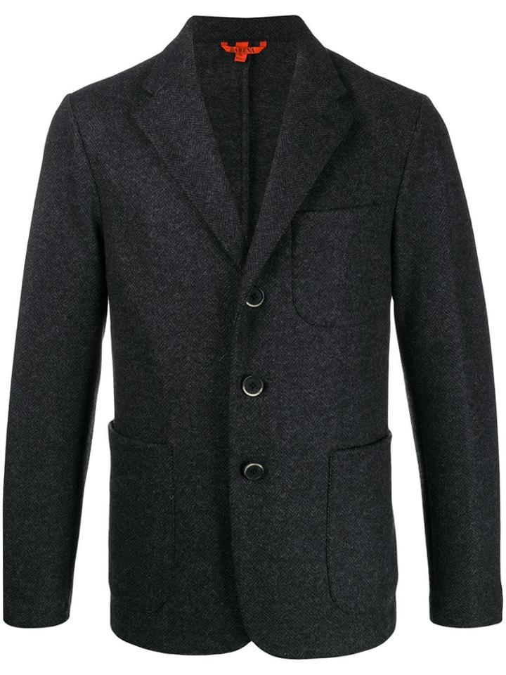 Barena Herringbone Blazer - Grey