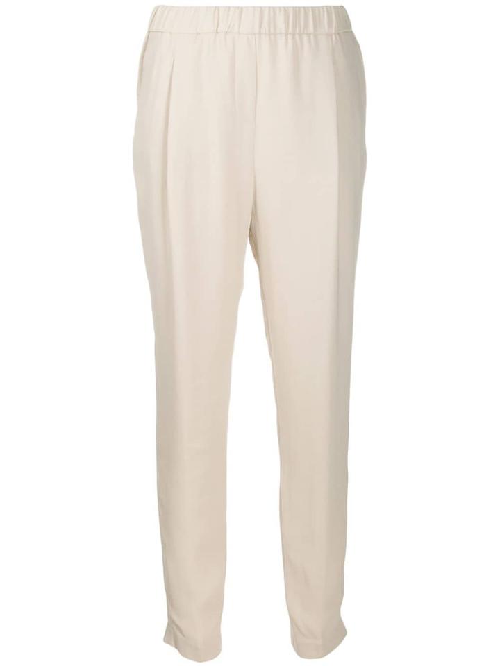 Fabiana Filippi Ruched Waist Trousers - Neutrals