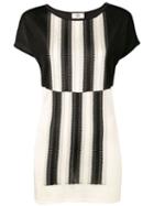 Fendi Pre-owned 1990's Knitted Panel Top - Black