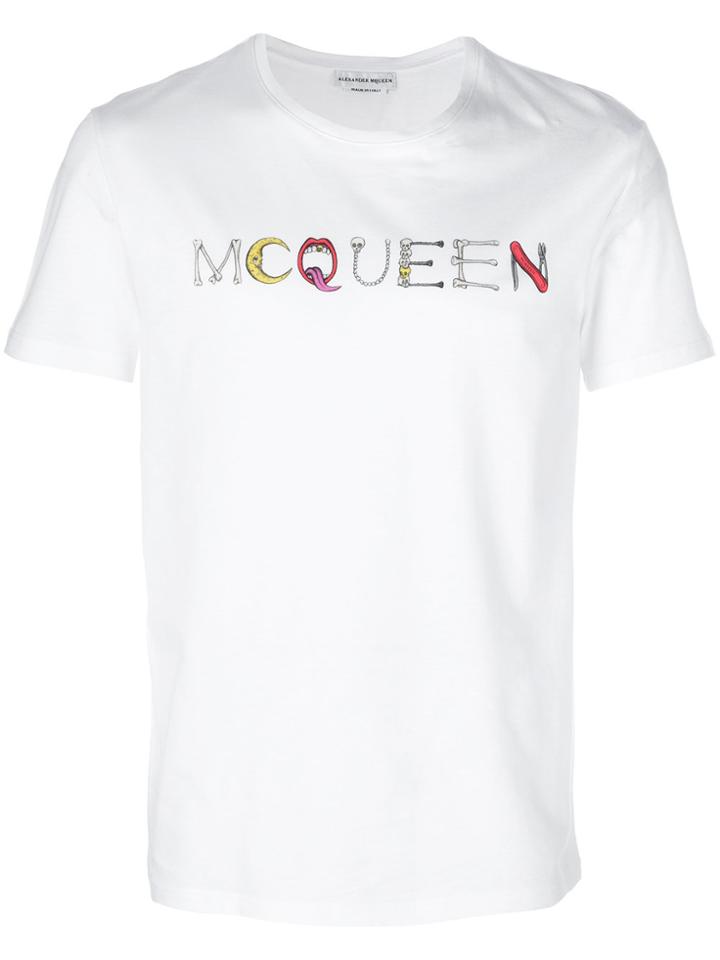 Alexander Mcqueen Mcqueen Print T-shirt - White