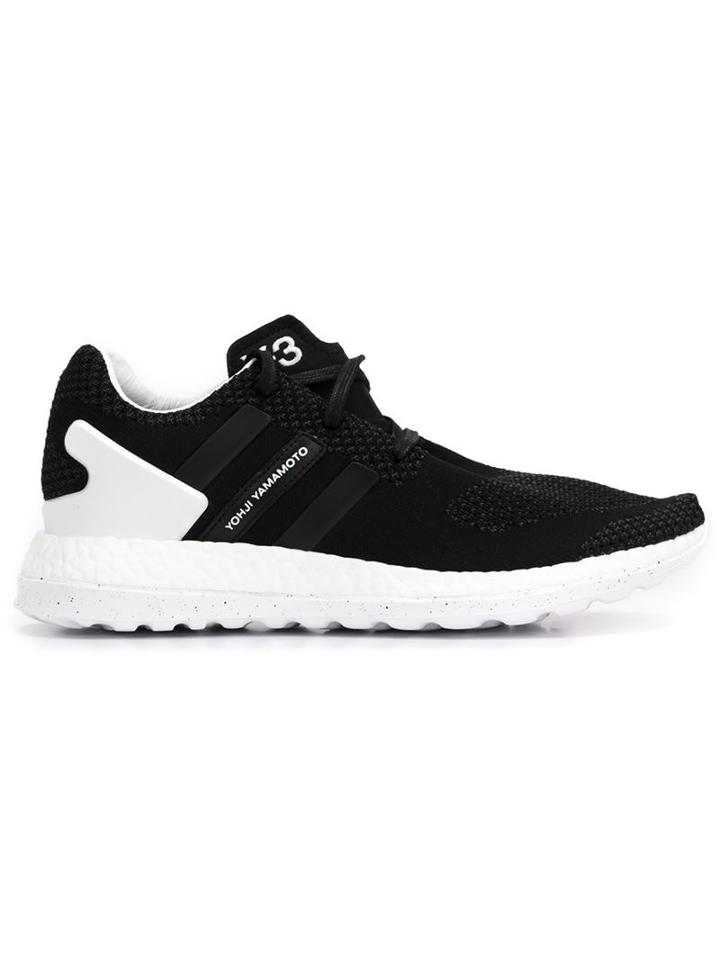 Y-3 Pure Boost Zg Knit Sneakers, Men's, Size: 8.5, Black, Polyester/rubber