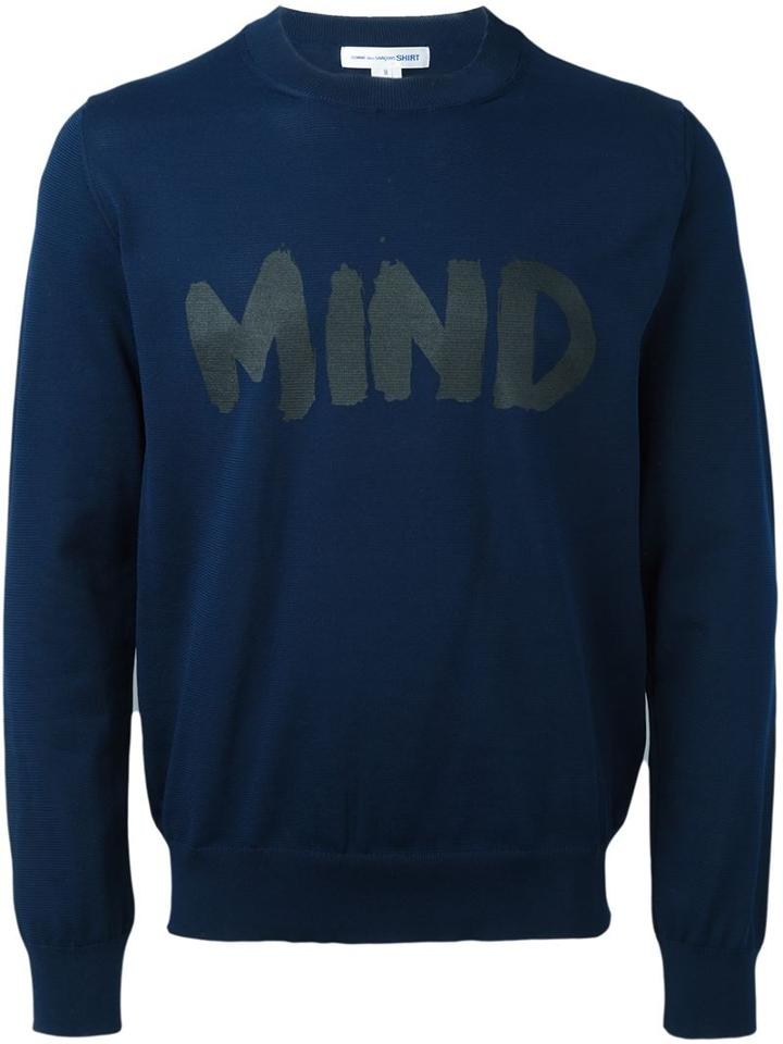 Comme Des Garçons Shirt Front Print Sweatshirt