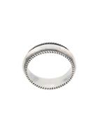 Ugo Cacciatori Engraved Band Ring - Silver