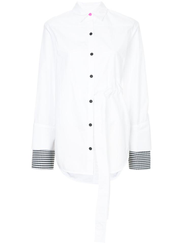 Eudon Choi Vichy Cuff Shirt - White