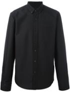 Ami Alexandre Mattiussi Button Down Collar Shirt, Men's, Size: 42, Black, Cotton