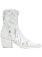 Alyx Lea Woven Boots - White